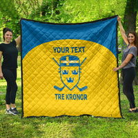 Custom Sweden Hockey Quilt 2024 Go Swedish - Wonder Print Shop