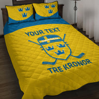 Custom Sweden Hockey Quilt Bed Set 2024 Go Swedish - Wonder Print Shop