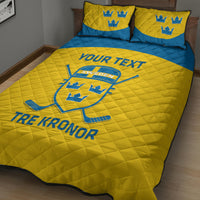Custom Sweden Hockey Quilt Bed Set 2024 Go Swedish - Wonder Print Shop