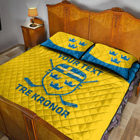 Custom Sweden Hockey Quilt Bed Set 2024 Go Swedish - Wonder Print Shop