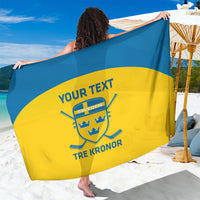 Custom Sweden Hockey Sarong 2024 Go Swedish - Wonder Print Shop