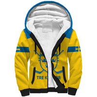 Custom Sweden Hockey Sherpa Hoodie 2024 Go Swedish - Wonder Print Shop