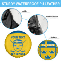 Custom Sweden Hockey Spare Tire Cover 2024 Go Swedish - Wonder Print Shop