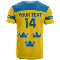 Custom Sweden Hockey T Shirt 2024 Go Swedish - Wonder Print Shop