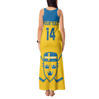 Custom Sweden Hockey Tank Maxi Dress 2024 Go Swedish - Wonder Print Shop