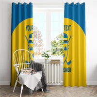 Custom Sweden Hockey Window Curtain 2024 Go Swedish - Wonder Print Shop