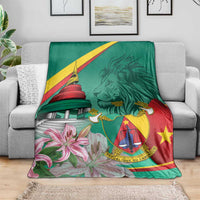 Cameroon National Day Blanket Cameroun Reunification Monument Lily Flowers