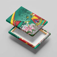 Cameroon National Day Canvas Wall Art Cameroun Reunification Monument Lily Flowers