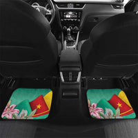 Cameroon National Day Car Mats Cameroun Reunification Monument Lily Flowers