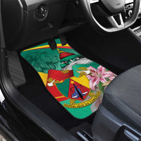 Cameroon National Day Car Mats Cameroun Reunification Monument Lily Flowers