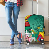 Cameroon National Day Luggage Cover Cameroun Reunification Monument Lily Flowers