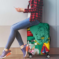 Cameroon National Day Luggage Cover Cameroun Reunification Monument Lily Flowers