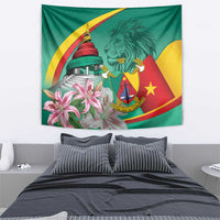 Cameroon National Day Tapestry Cameroun Reunification Monument Lily Flowers