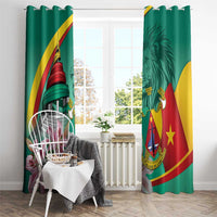 Cameroon National Day Window Curtain Cameroun Reunification Monument Lily Flowers