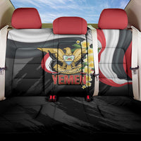 Yemen Unification Day Back Car Seat Cover Coat Of Arms With Frangipani
