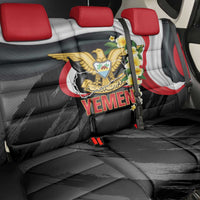 Yemen Unification Day Back Car Seat Cover Coat Of Arms With Frangipani