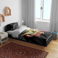 Yemen Unification Day Bedding Set Coat Of Arms With Frangipani