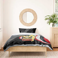 Yemen Unification Day Bedding Set Coat Of Arms With Frangipani