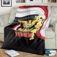 Yemen Unification Day Blanket Coat Of Arms With Frangipani