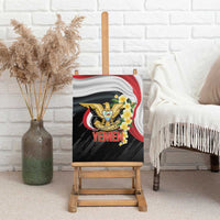 Yemen Unification Day Canvas Wall Art Coat Of Arms With Frangipani