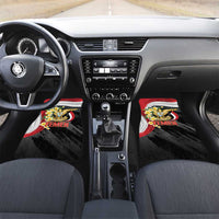 Yemen Unification Day Car Mats Coat Of Arms With Frangipani