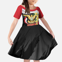 Yemen Unification Day Family Matching Off Shoulder Maxi Dress and Hawaiian Shirt Coat Of Arms With Frangipani