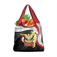 Yemen Unification Day Grocery Bag Coat Of Arms With Frangipani