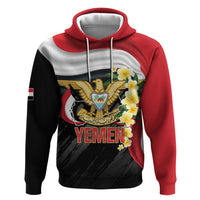 Yemen Unification Day Hoodie Coat Of Arms With Frangipani
