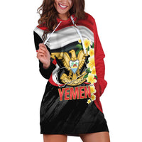 Yemen Unification Day Hoodie Dress Coat Of Arms With Frangipani