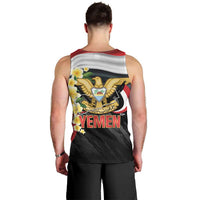Yemen Unification Day Men Tank Top Coat Of Arms With Frangipani