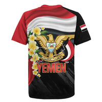 Yemen Unification Day Rugby Jersey Coat Of Arms With Frangipani