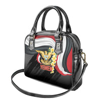 Yemen Unification Day Shoulder Handbag Coat Of Arms With Frangipani