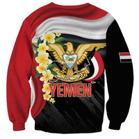 Yemen Unification Day Sweatshirt Coat Of Arms With Frangipani