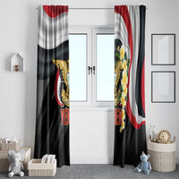 Yemen Unification Day Window Curtain Coat Of Arms With Frangipani