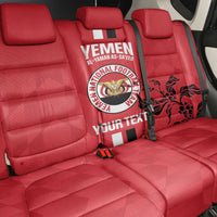 Custom Yemen Football Back Car Seat Cover Come On Al-Yaman as-Sa'eed