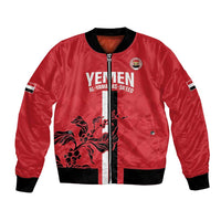 Custom Yemen Football Bomber Jacket Come On Al-Yaman as-Sa'eed