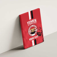 Custom Yemen Football Canvas Wall Art Come On Al-Yaman as-Sa'eed