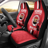 Custom Yemen Football Car Seat Cover Come On Al-Yaman as-Sa'eed