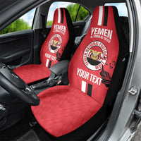 Custom Yemen Football Car Seat Cover Come On Al-Yaman as-Sa'eed