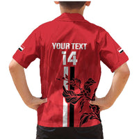 Custom Yemen Football Family Matching Mermaid Dress and Hawaiian Shirt Come On Al-Yaman as-Sa'eed