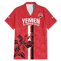 Custom Yemen Football Family Matching Mermaid Dress and Hawaiian Shirt Come On Al-Yaman as-Sa'eed