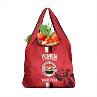 Custom Yemen Football Grocery Bag Come On Al-Yaman as-Sa'eed