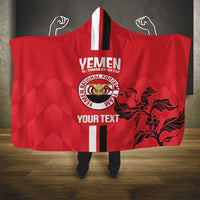 Custom Yemen Football Hooded Blanket Come On Al-Yaman as-Sa'eed