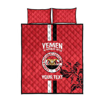 Custom Yemen Football Quilt Bed Set Come On Al-Yaman as-Sa'eed