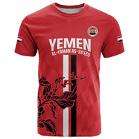 Custom Yemen Football T Shirt Come On Al-Yaman as-Sa'eed