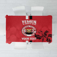 Custom Yemen Football Tablecloth Come On Al-Yaman as-Sa'eed