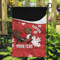 Canada Rugby Custom Garden Flag Beaver Mascot Go Canadian