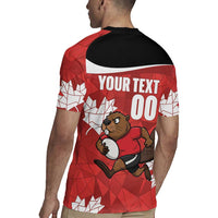 Canada Rugby Custom Rugby Jersey Beaver Mascot Go Canadian
