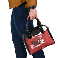 Canada Rugby Custom Shoulder Handbag Beaver Mascot Go Canadian