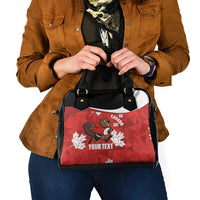 Canada Rugby Custom Shoulder Handbag Beaver Mascot Go Canadian